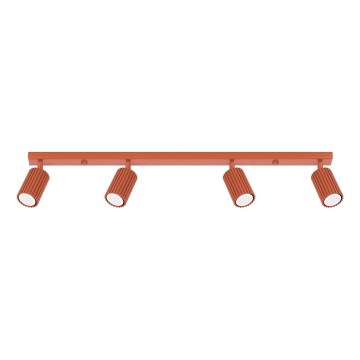 Точечный светильник KARBON 4xGU10/10W/230V красный