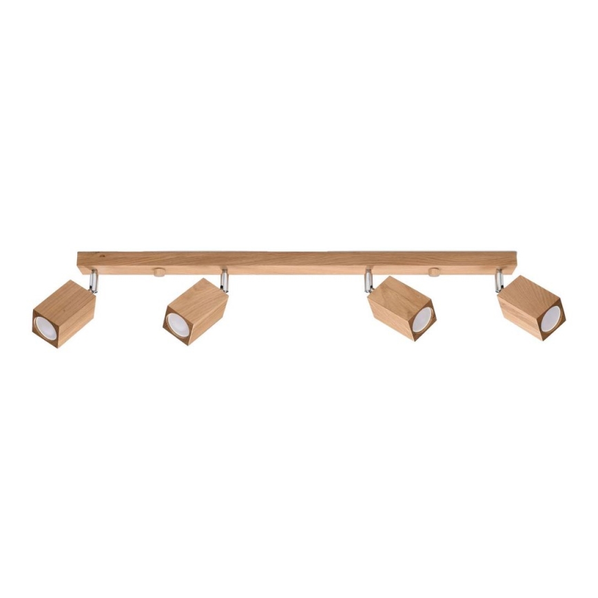 Точечный светильник KEKE 4xGU10/40W/230V дуб