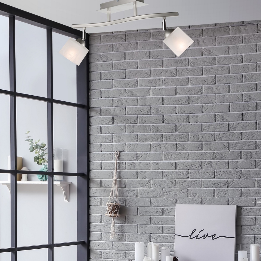 Точечный светильник KLARA 2xE14/40W/230V матовый хром