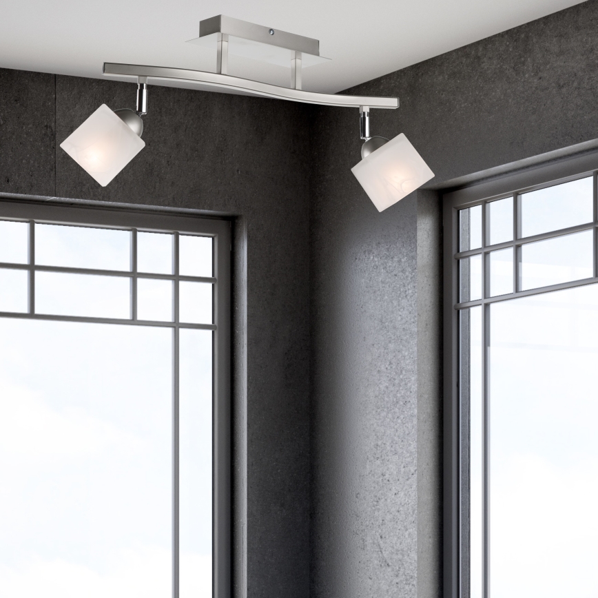 Точечный светильник KLARA 2xE14/40W/230V матовый хром