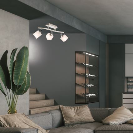 Точечный светильник KLARA 3xE14/60W/230V матовый хром