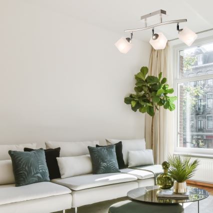 Точечный светильник KLARA 3xE14/60W/230V матовый хром