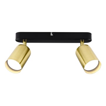 Точечный светильник KONCEPT 2xGU10/35W/230V черный/золотистый