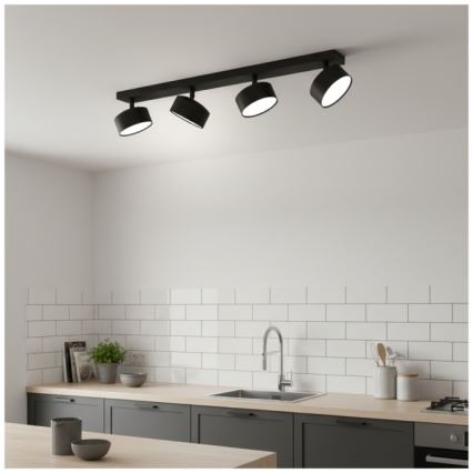 Точечный светильник LUNVIGO 4xGX53/35W/230V чёрный