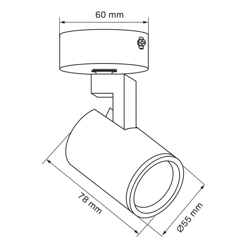 Точечный светильник LYNX 1xGU10/10W/230V белый