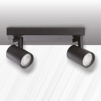 Точечный светильник LYNX 2xGU10/10W/230V черный