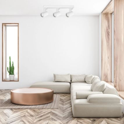 Точечный светильник LYNX 3xGU10/10W/230V белый