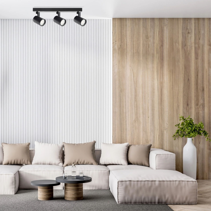 Точечный светильник LYNX 3xGU10/10W/230V черный