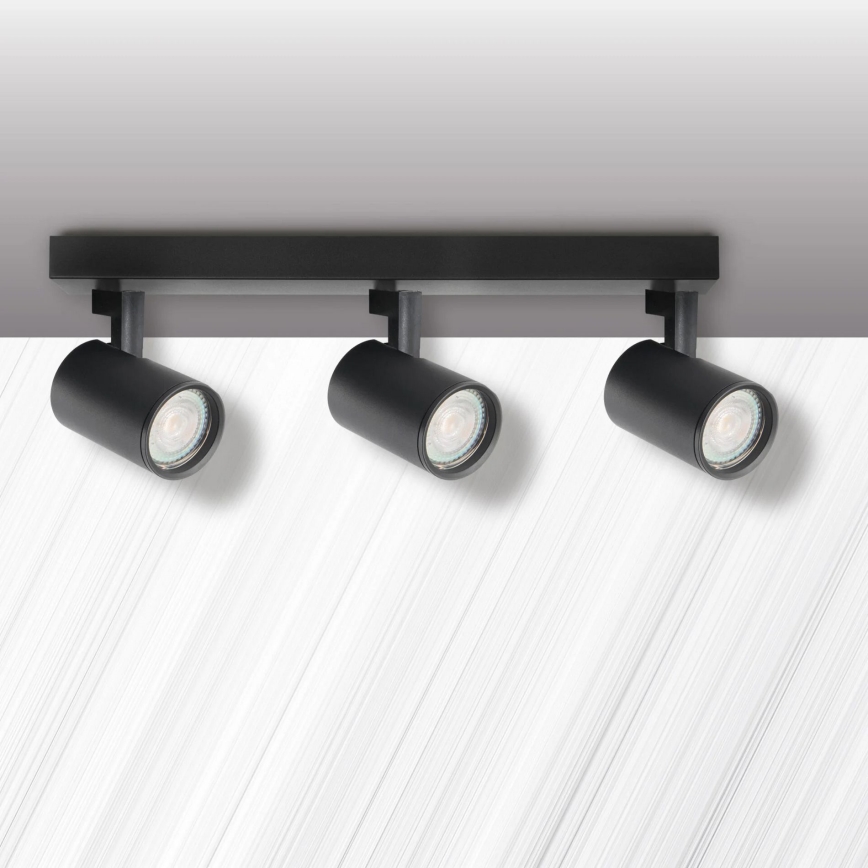 Точечный светильник LYNX 3xGU10/10W/230V черный