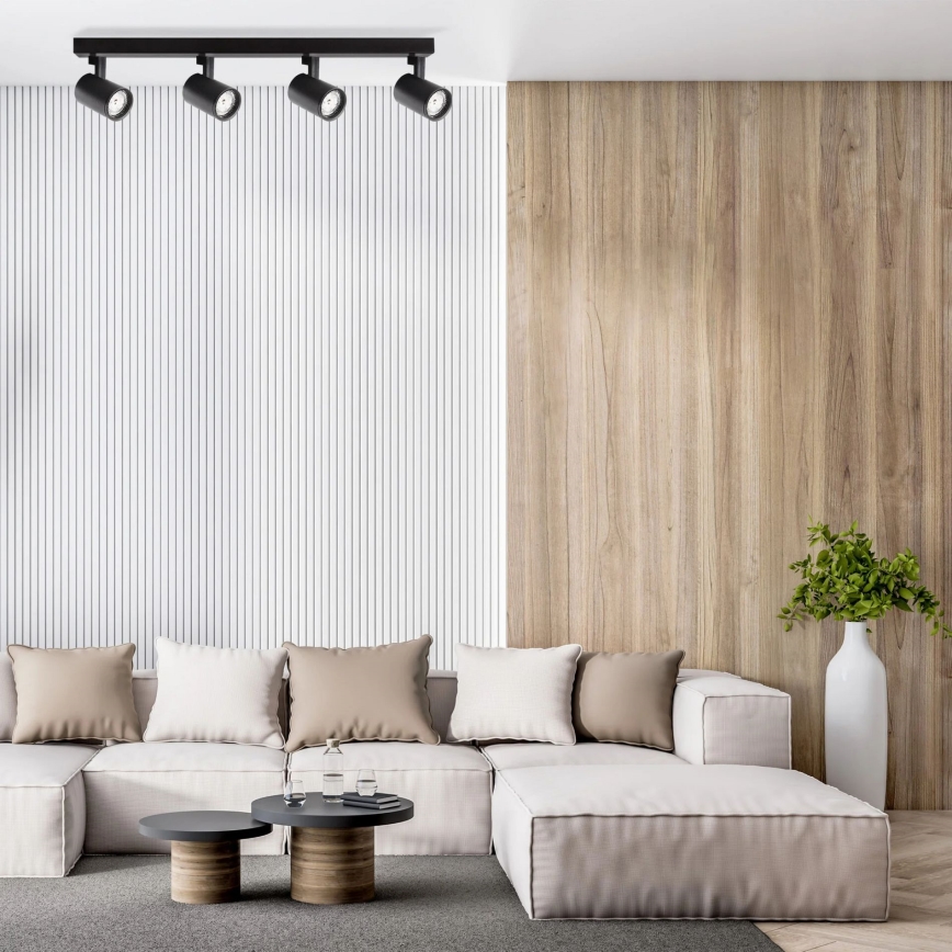 Точечный светильник LYNX 4xGU10/10W/230V черный