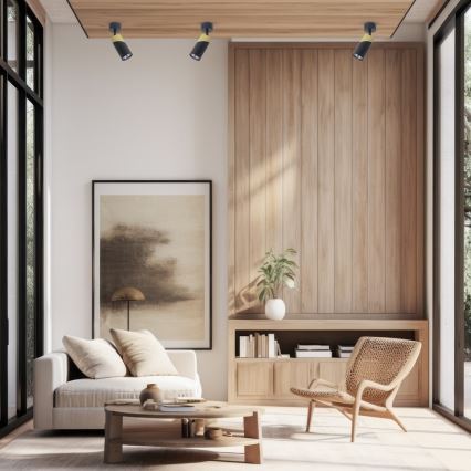 Точечный светильник NEO 1xGU10/8W/230V черный/золотистый