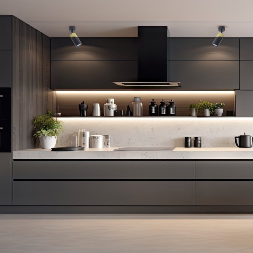 Точечный светильник NEO 1xGU10/8W/230V черный/золотистый