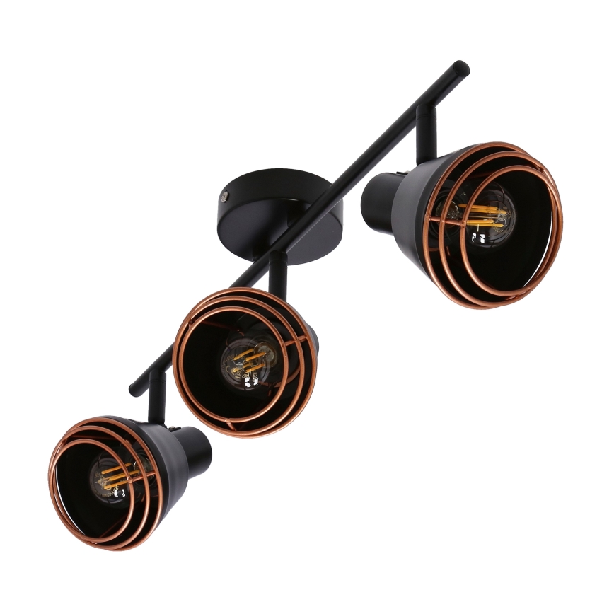 Точечный светильник NERIA 3xE14/40W/230V черный/медный