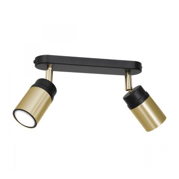 Точечный светильник NEST 2xGU10/8W/230V черный/латунь