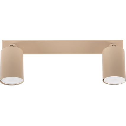 Точечный светильник NEX 2xGU10/10W/230V бежевый