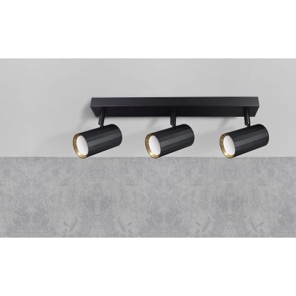 Точечный светильник NICEA 3xGU10/10W/230V черный