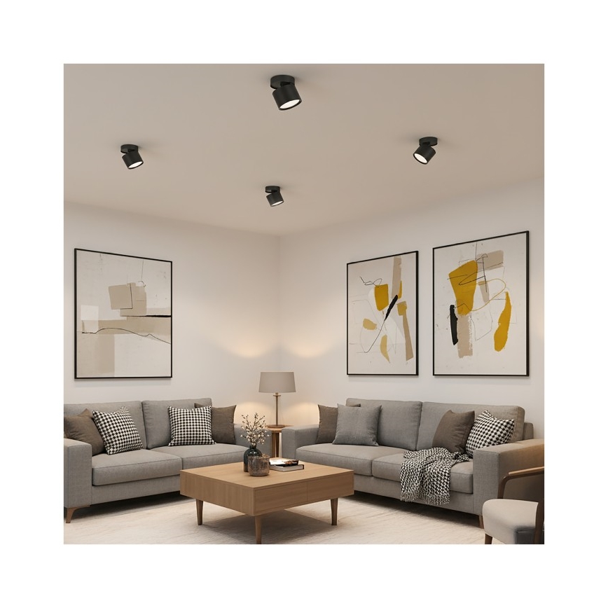 Точечный светильник OH12F 1xGX53/35W/230V 8,5 см чёрный