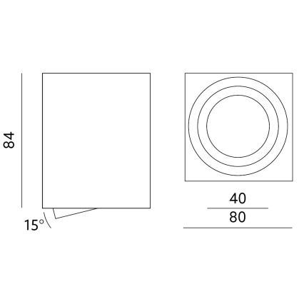 Точечный светильник OH37 35W/230V 8,4 см белый