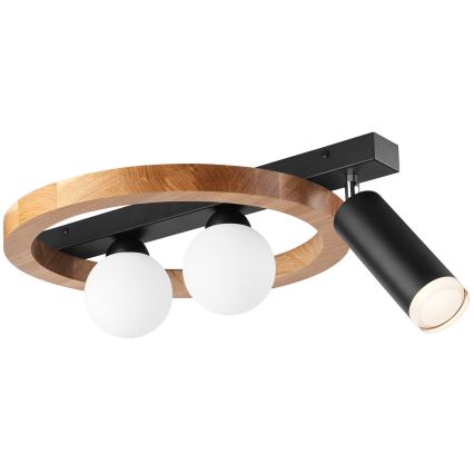 Точечный светильник OTIS 2xG9/5W/230V + 1xE27/15W/230V дуб