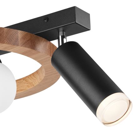 Точечный светильник OTIS 2xG9/5W/230V + 1xE27/15W/230V дуб