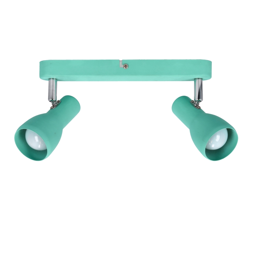 Точечный светильник PICARDO 2xE14/40W/230V бирюзовый