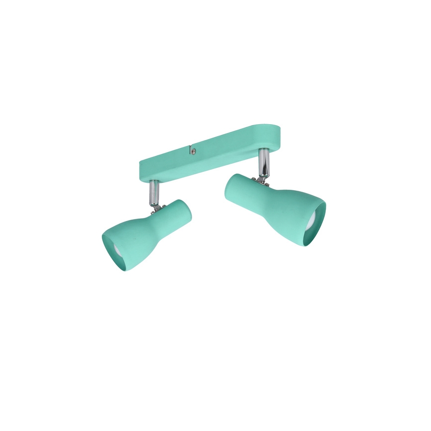 Точечный светильник PICARDO 2xE14/40W/230V бирюзовый