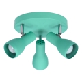 Точечный светильник PICARDO 3xE14/40W/230V бирюзовый
