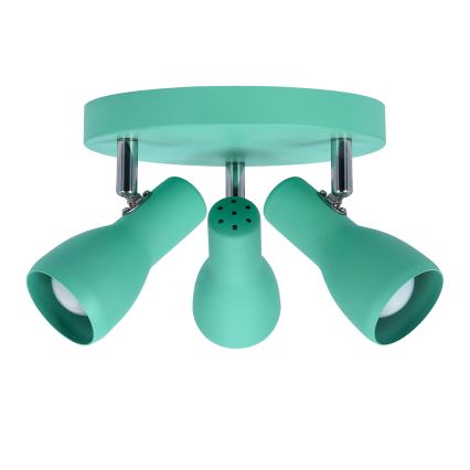 Точечный светильник PICARDO 3xE14/40W/230V бирюзовый