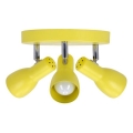 Точечный светильник PICARDO 3xE14/40W/230V желтый