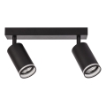 Точечный светильник PIPE 2xGU10/10Вт/230В чёрный