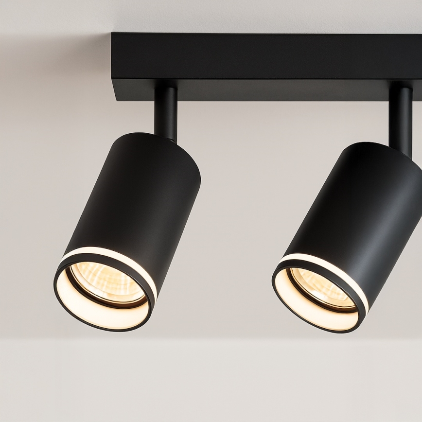 Точечный светильник PIPE 2xGU10/10Вт/230В чёрный