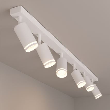 Точечный светильник PIPE на 6 ламп GU10, 10 Вт, 230 В, белый