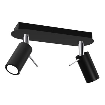 Точечный светильник PRESTON 2xGU10/40W/230V черный