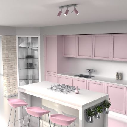 Точечный светильник PRESTON 3xGU10/40W/230V розовый