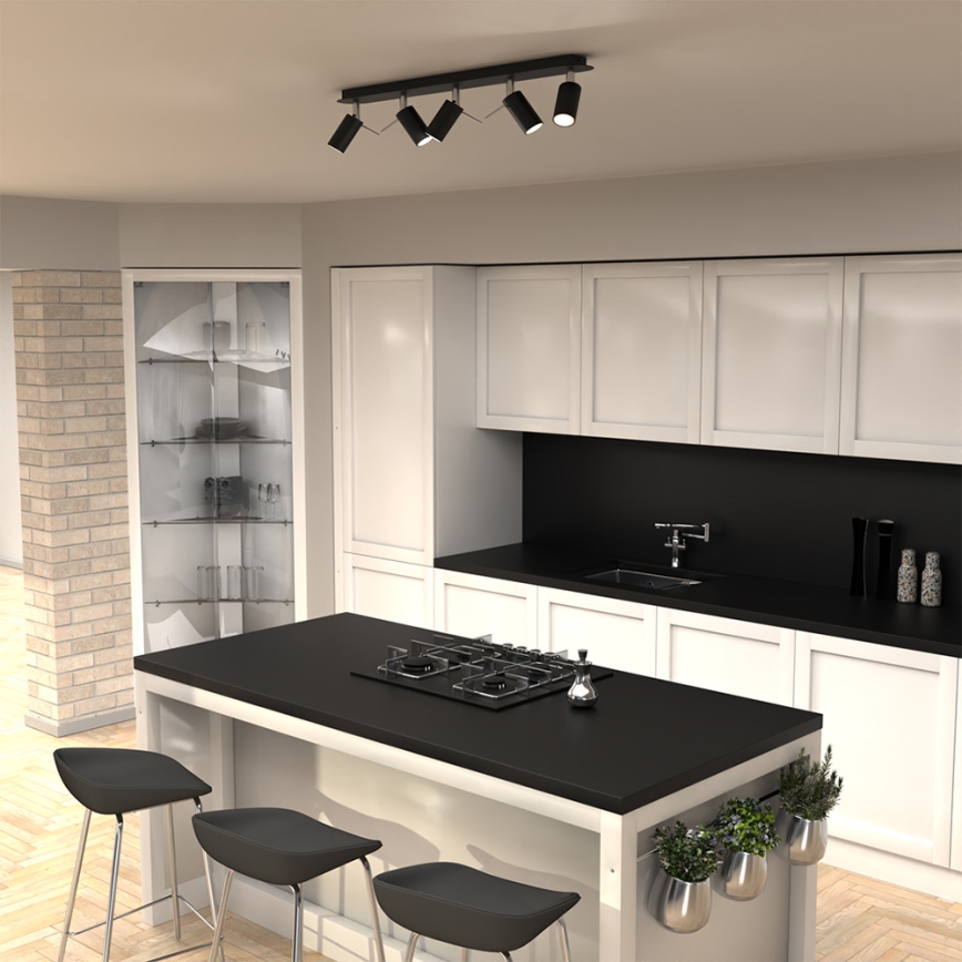 Точечный светильник PRESTON 5xGU10/40W/230V черный