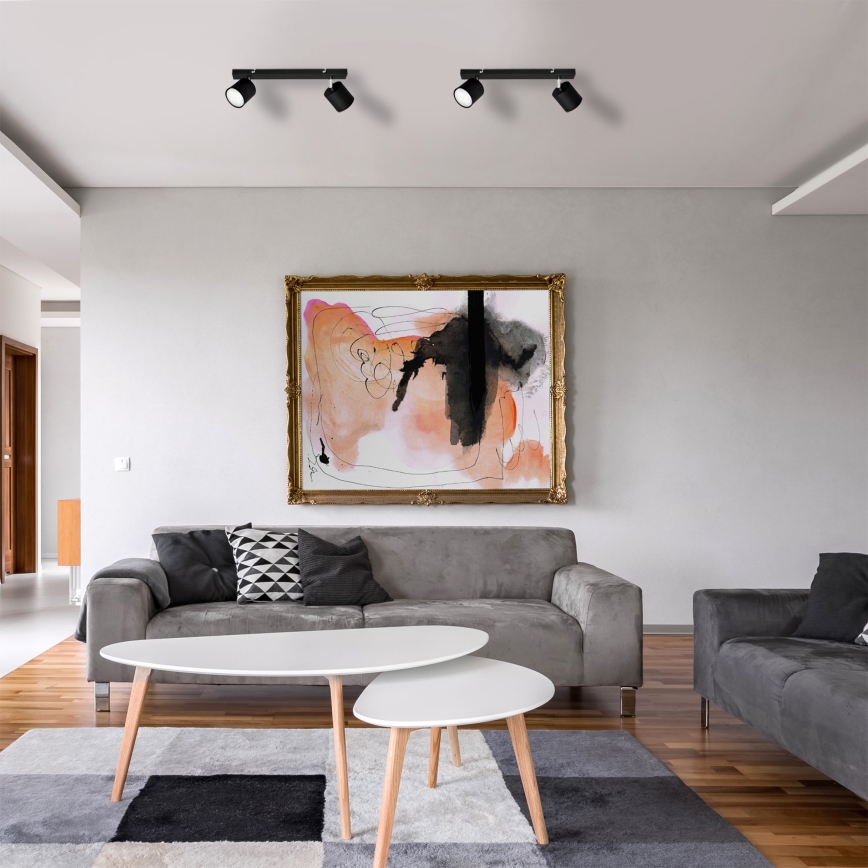 Точечный светильник PUNTA 2xGX53/10W/230V черный