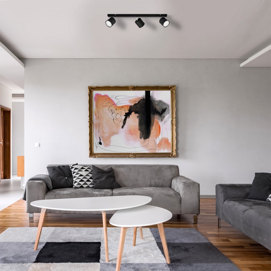 Точечный светильник PUNTA 3xGX53/10W/230V черный