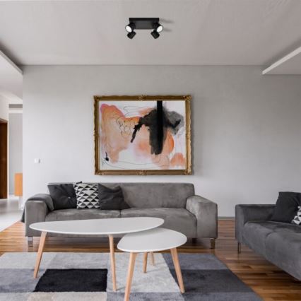 Точечный светильник PUNTA 4xGX53/10W/230V черный