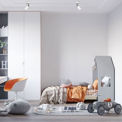 Точечный светильник RENO 1xGU10/8W/230V белый/блестящий хром