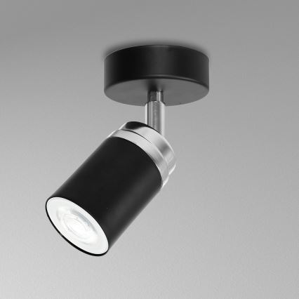 Точечный светильник RENO 1xGU10/8W/230V черный/блестящий хром