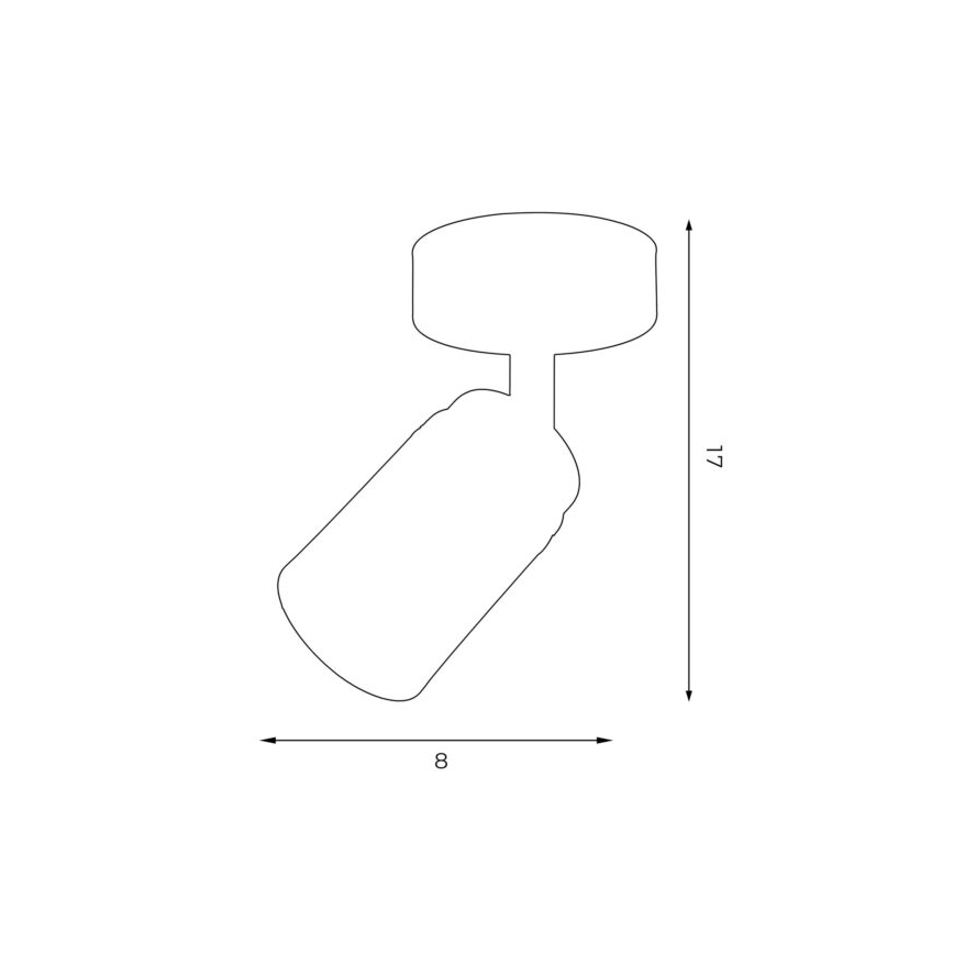 Точечный светильник RENO 1xGU10/8W/230V черный/блестящий хром