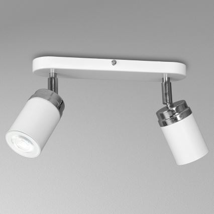 Точечный светильник RENO 2xGU10/8W/230V белый/блестящий хром