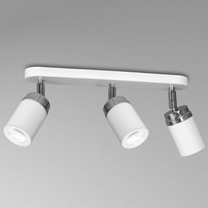 Точечный светильник RENO 3xGU10/8W/230V белый/блестящий хром