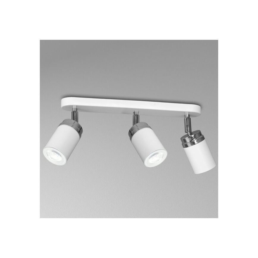 Точечный светильник RENO 3xGU10/8W/230V белый/блестящий хром