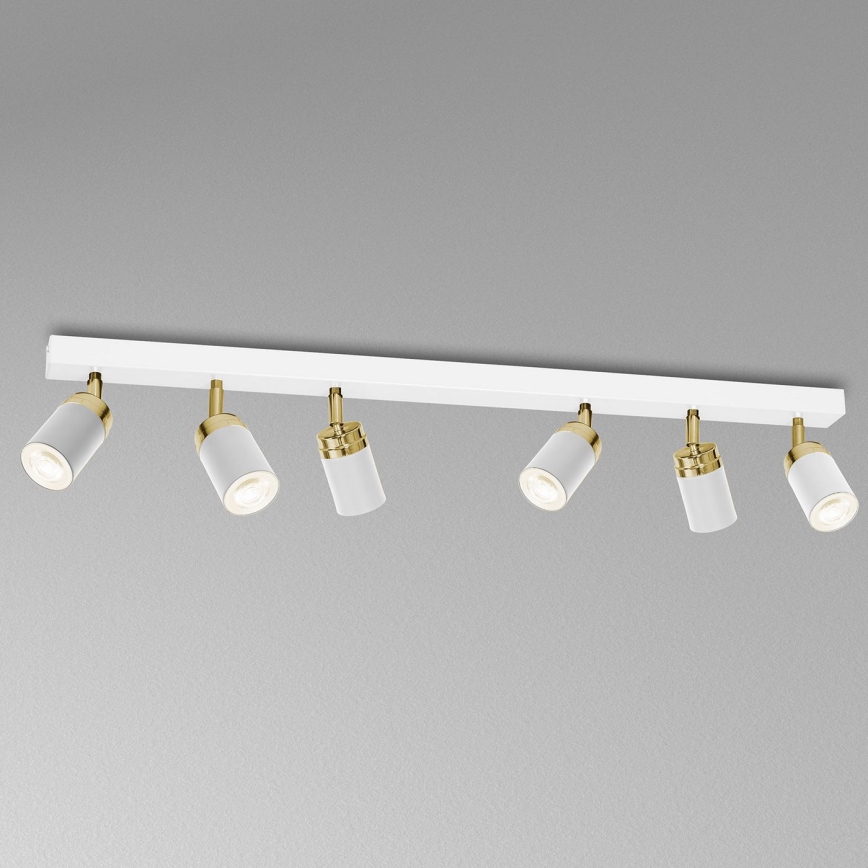 Точечный светильник RENO 6xGU10/60W/230V белый/золотой