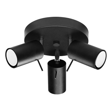 Точечный светильник RING 3xGU10/10W/230V черный