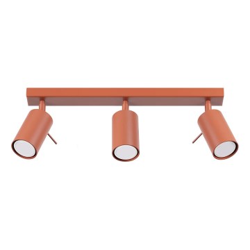 Точечный светильник RING 3xGU10/10W/230V красный