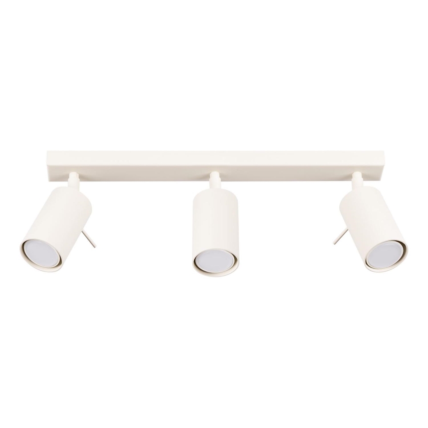Точечный светильник RING 3xGU10/10W/230V кремовый