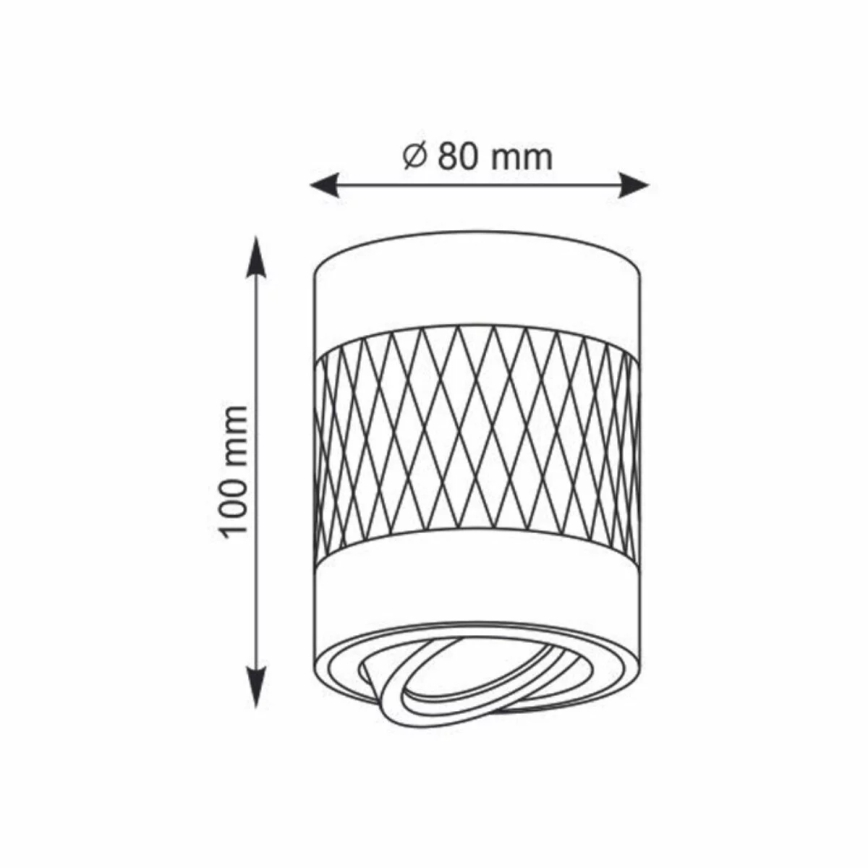 Точечный светильник RUBIN 1xGU10/10W/230V черная