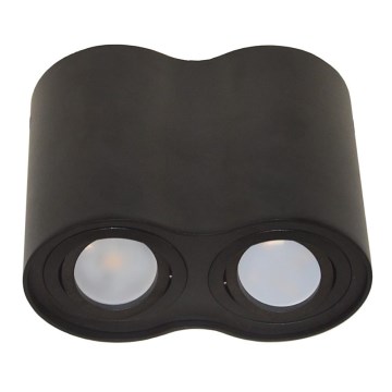 Точечный светильник SIROCO 2xGU10/30W/230V черный